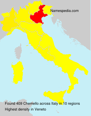 Surname Chemello in Italy