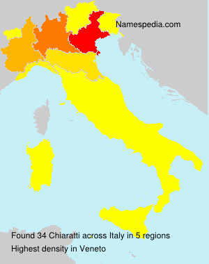 Surname Chiaratti in Italy