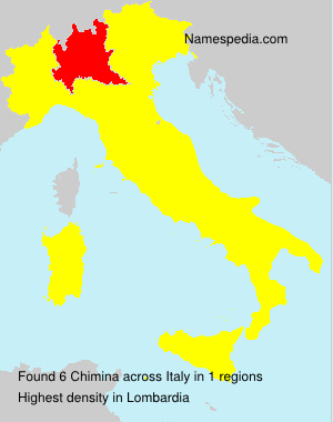 Surname Chimina in Italy