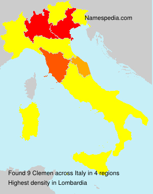 Surname Clemen in Italy