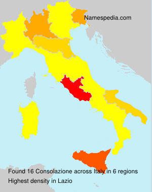 Surname Consolazione in Italy