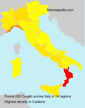 Surname Cusato in Italy