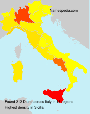 Surname Daino in Italy