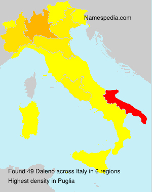 Surname Daleno in Italy