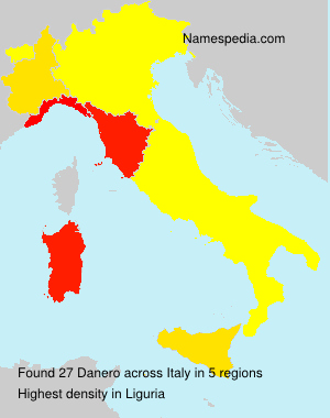 Surname Danero in Italy