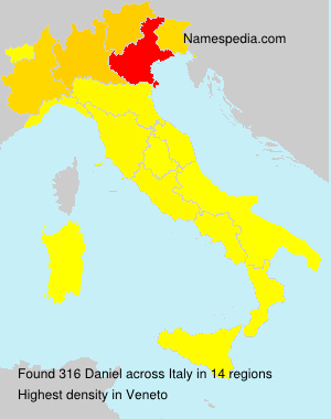 Surname Daniel in Italy