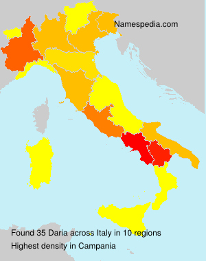 Surname Daria in Italy