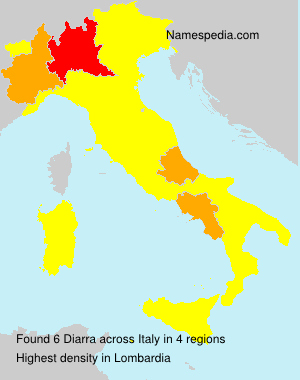Surname Diarra in Italy