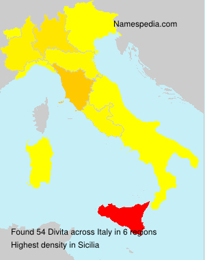 Surname Divita in Italy