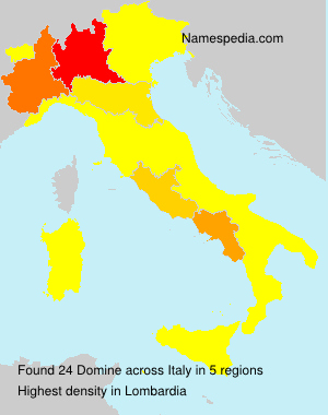 Surname Domine in Italy