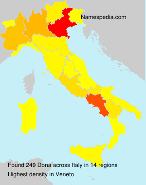 Surname Dona in Italy