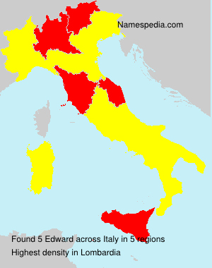 Surname Edward in Italy