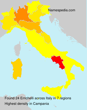 Surname Errichelli in Italy
