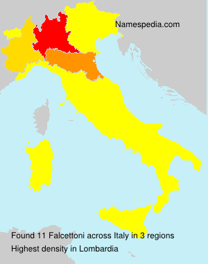 Surname Falcettoni in Italy Surname Falcettoni in Italy