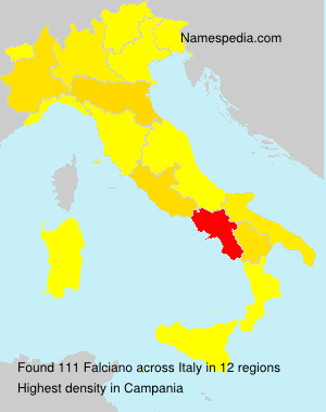 Surname Falciano in Italy