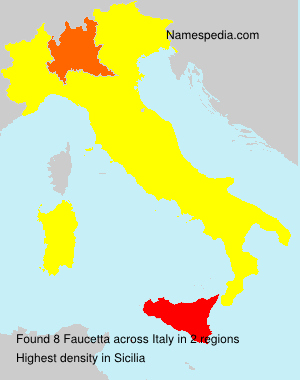 Surname Faucetta in Italy Surname Faucetta in Italy