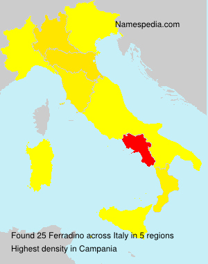 Surname Ferradino in Italy