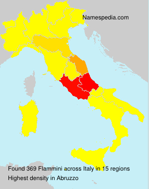 Surname Flammini in Italy