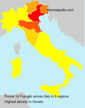 Surname Foscato in Italy