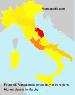 Surname Francalancia in Italy