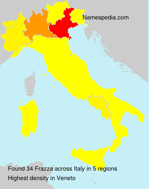 Surname Frazza in Italy