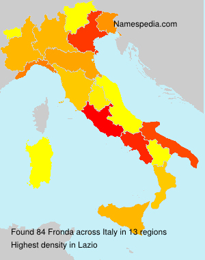Surname Fronda in Italy