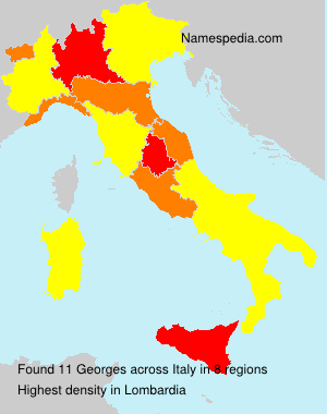 Surname Georges in Italy