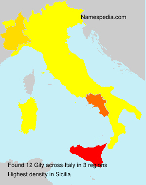 Surname Gily in Italy