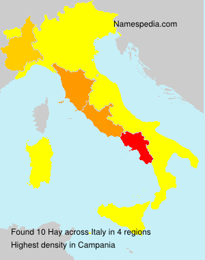 Surname Hay in Italy