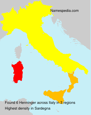 Surname Henninger in Italy