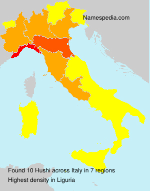 Surname Hushi in Italy Surname Hushi in Italy