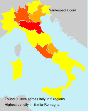 Surname Ilinca in Italy