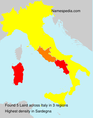 Surname Laird in Italy