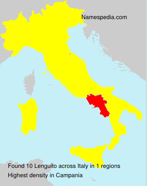 Surname Lenguito in Italy