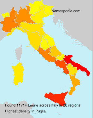Surname Leone in Italy