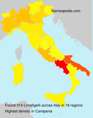 Surname Limongelli in Italy