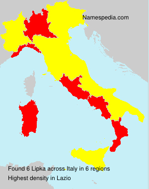 Surname Lipka in Italy