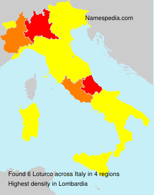 Surname Loturco in Italy