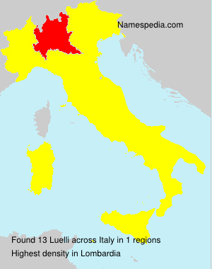 Surname Luelli in Italy Surname Luelli in Italy