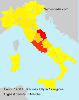 Surname Luzi in Italy