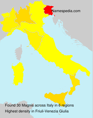 Surname Magnis in Italy