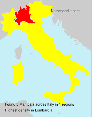 Surname Mahipala in Italy Surname Mahipala in Italy