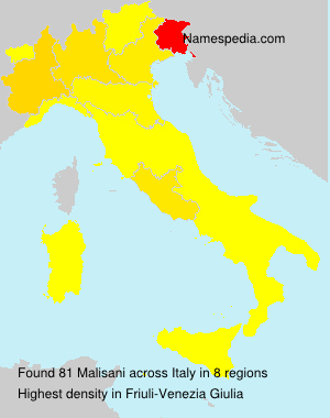 Surname Malisani in Italy