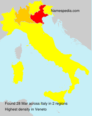 Surname Mar in Italy