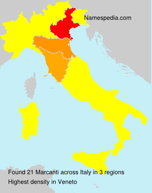 Surname Marcanti in Italy