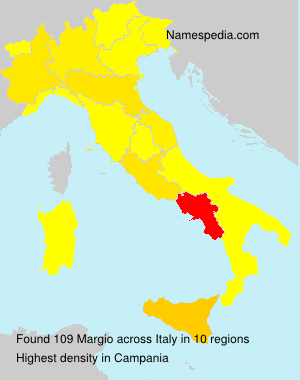 Surname Margio in Italy
