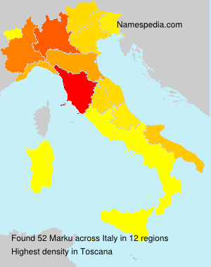 Surname Marku in Italy