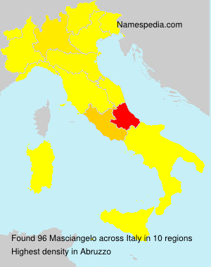 Surname Masciangelo in Italy