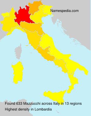 Surname Mazzucchi in Italy