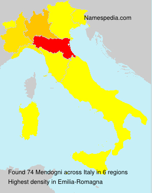 Surname Mendogni in Italy